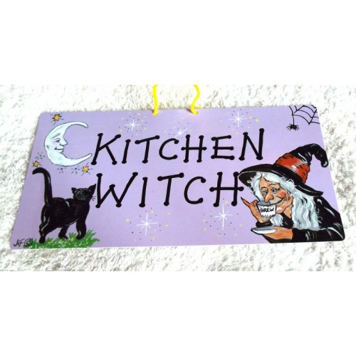 Witchy Hanging Sign Kitchen Witch